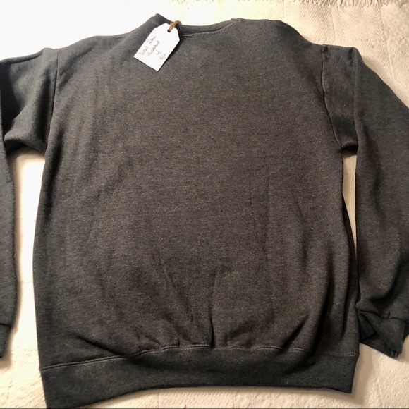 Collage Print Grey Sweatshirt Original Graphic Artist Design titled Fatal Flaw - Picture 10 of 13